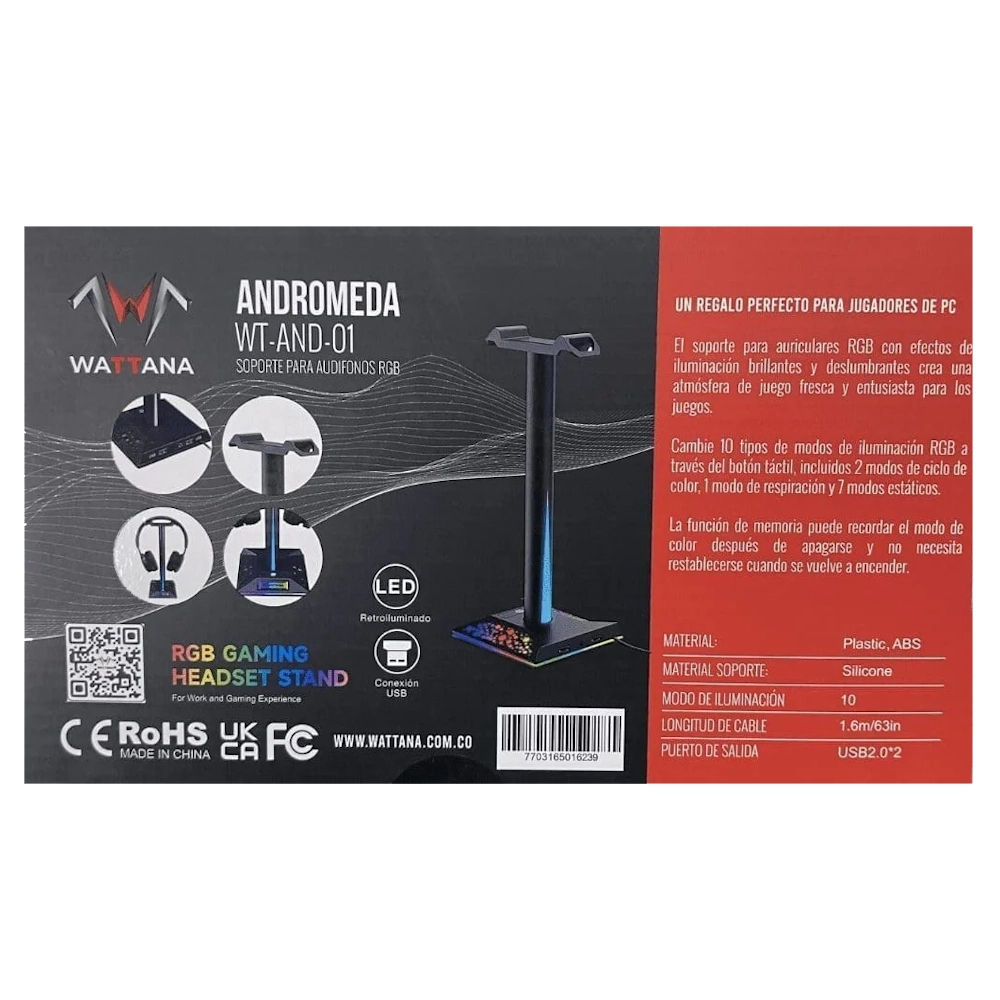Soporte Para diadema RGB Wattana Andromeda - Imagen 3