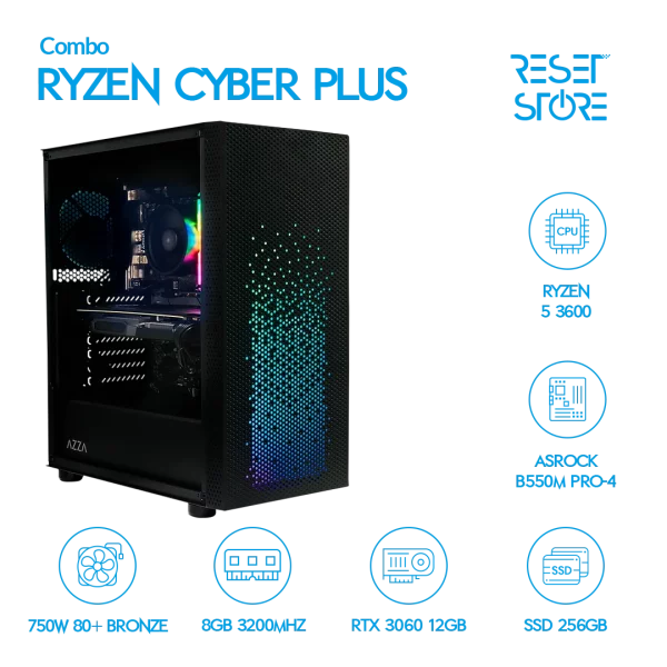 Combo Ryzen CYBER PLUS - 5 3600 + RTX3060