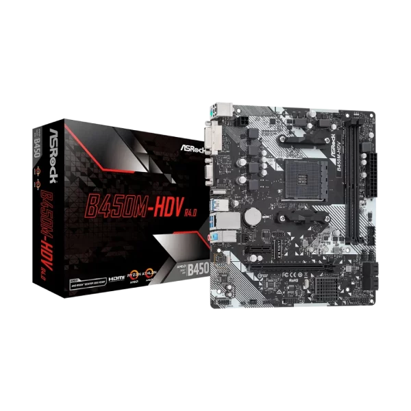 Board ASRock B450M HDV Ryzen R4.0 AM4 DDR4