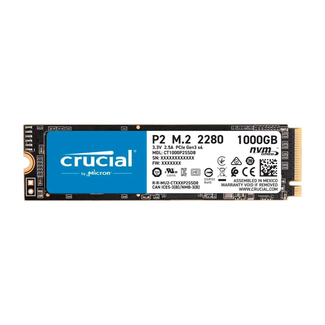 SSD M.2 2280 Crucial 1 TB P2 PCIe NVMe - Reset Store