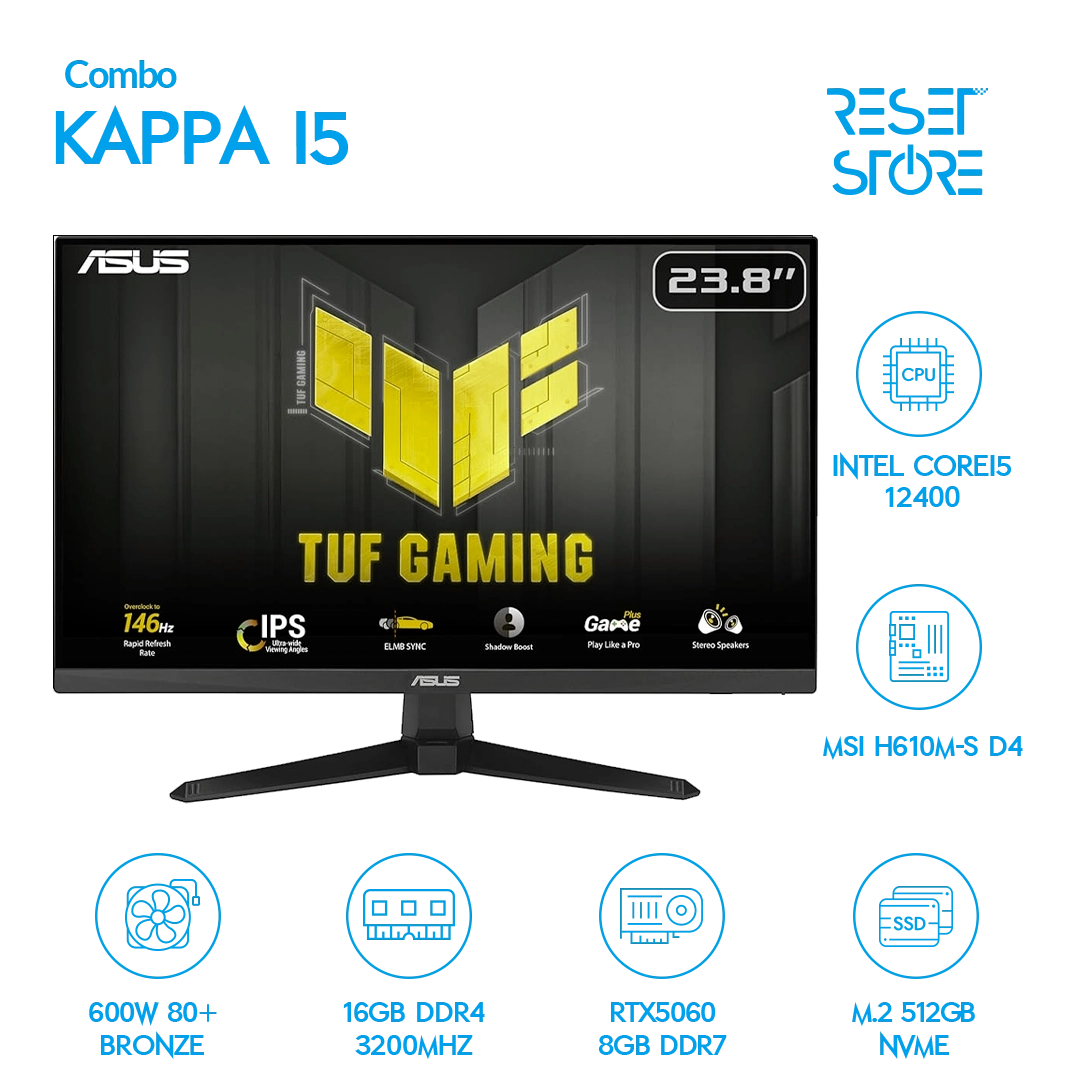 Combo Kappa i5 - RTX5060 + 24" 146Hz - Imagen 2