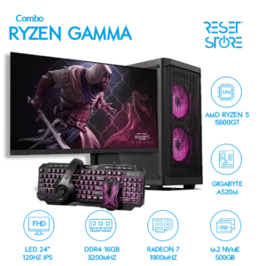 Combo Ryzen Gamma + Led 24" 120Hz
