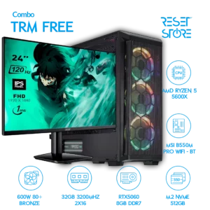 Combo TRM Free - 5600x + RTX5060 + 24" 120Hz