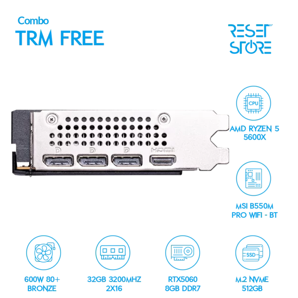 Combo TRM Free - 5600x + RTX5060 + 24" 120Hz - Imagen 3