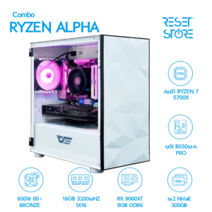 Combo Ryzen Alpha R7 5700x + RX 9060XT 8G