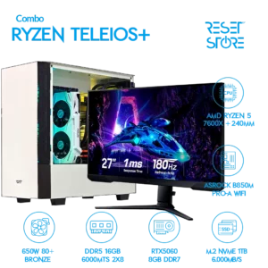 Combo Teleios+ R5 7600x + RTX5060 + 27" 180Hz